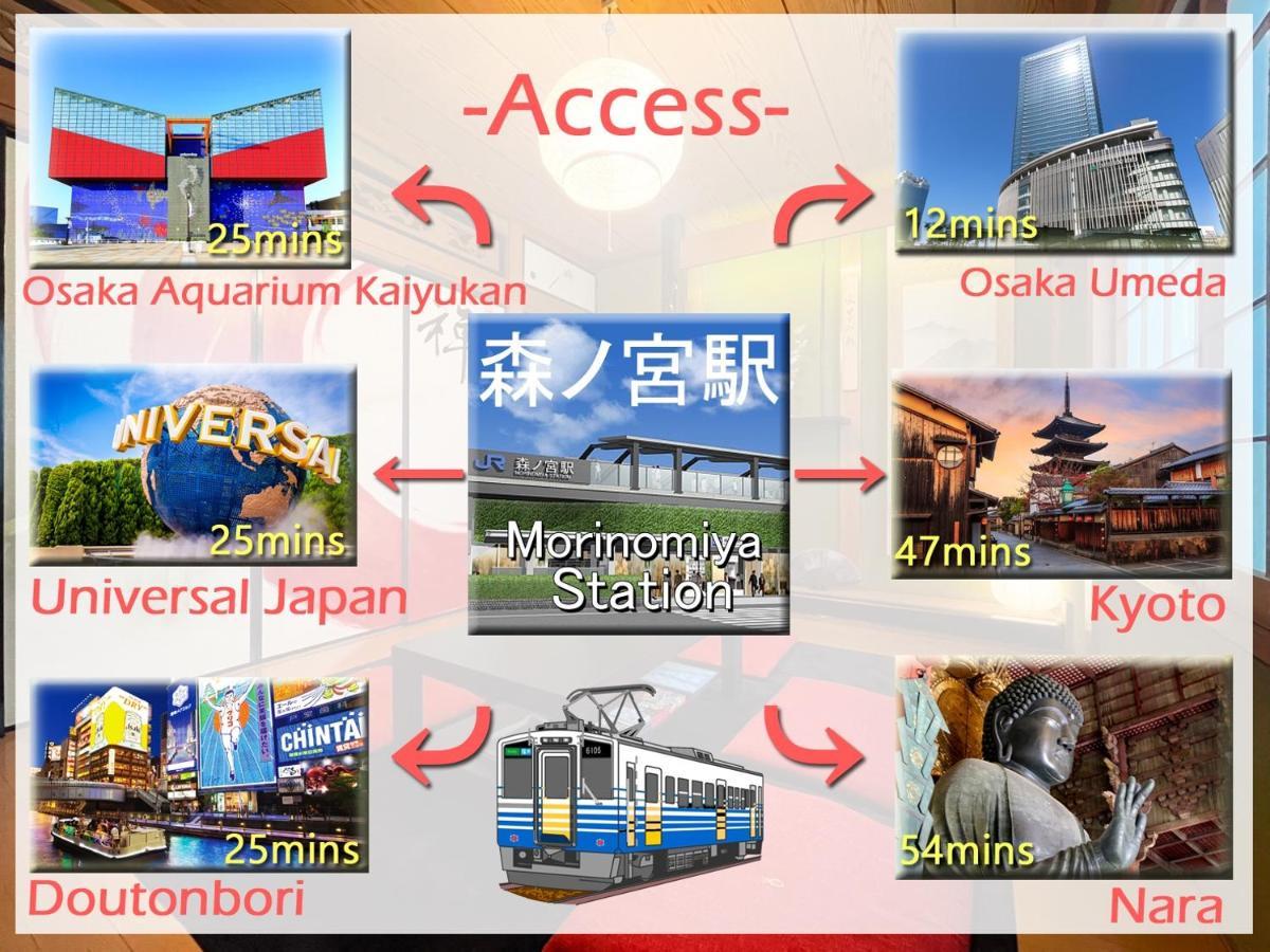 Guesthouse中道 Osaka Dış mekan fotoğraf